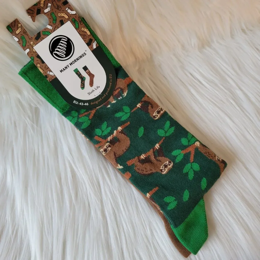 Many Mornings Sloth Life Sock Set